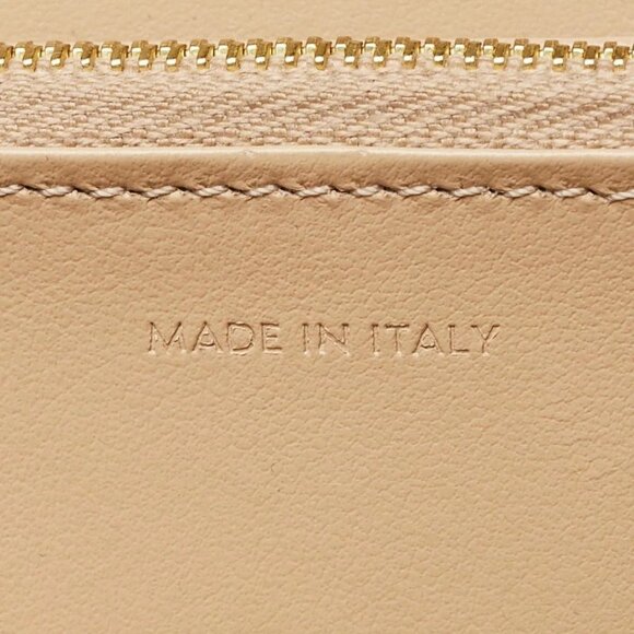 Celine Beige Pebbled Leather Zip Multifunction Wallet - Picture 7 of 9